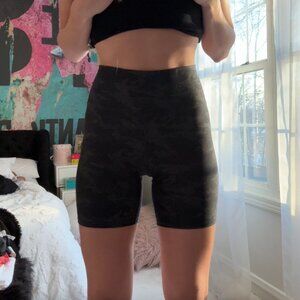 Navy Blue Camo Vuori Biker Shorts